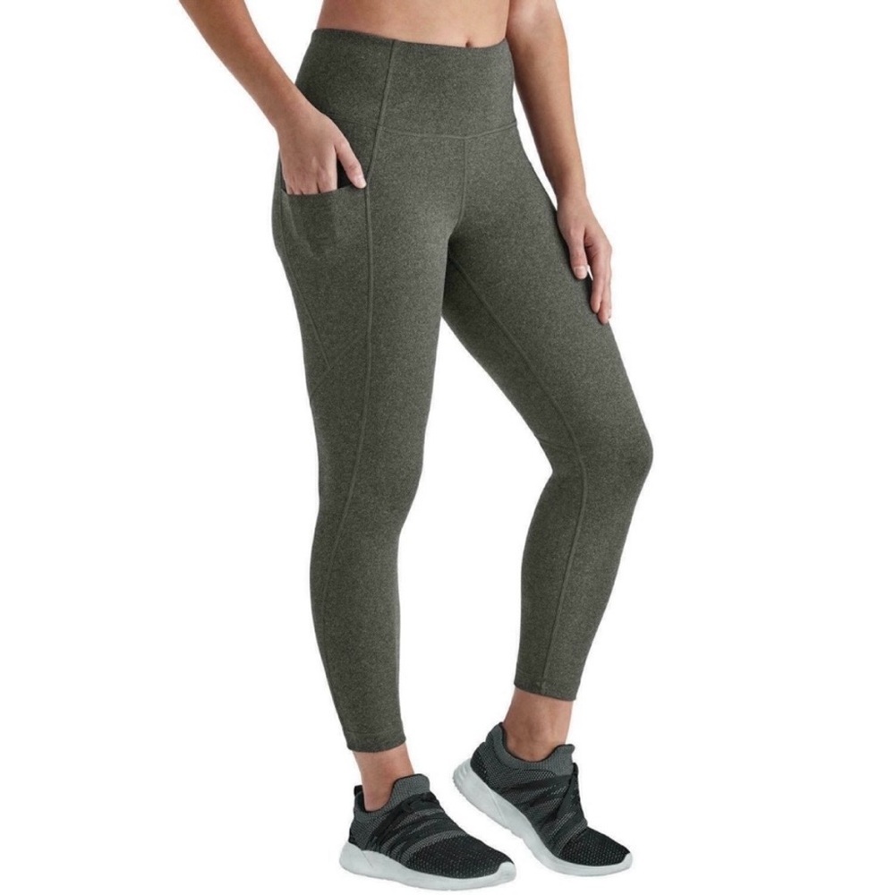 Member's Mark Dark Gray Everyday High Rise Side Pocket Ankle Legging Size M